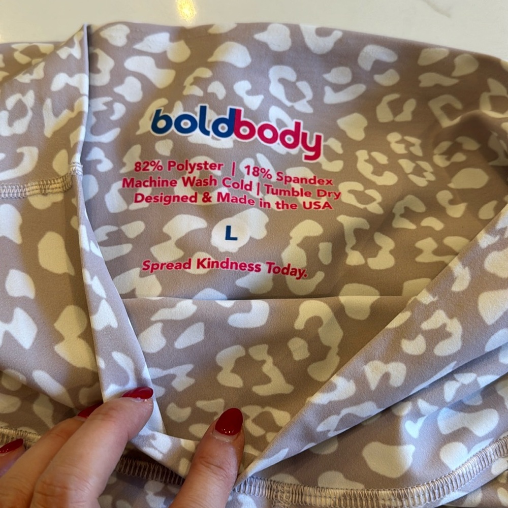 Nude/White Leopard Leggings